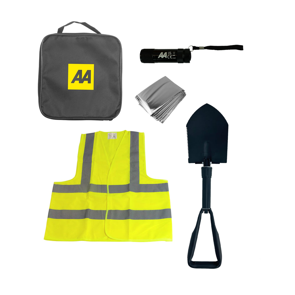 AA Euro Travel Kit AA6318 for Driving in Europe Zipped Storage Bag UK Identifier