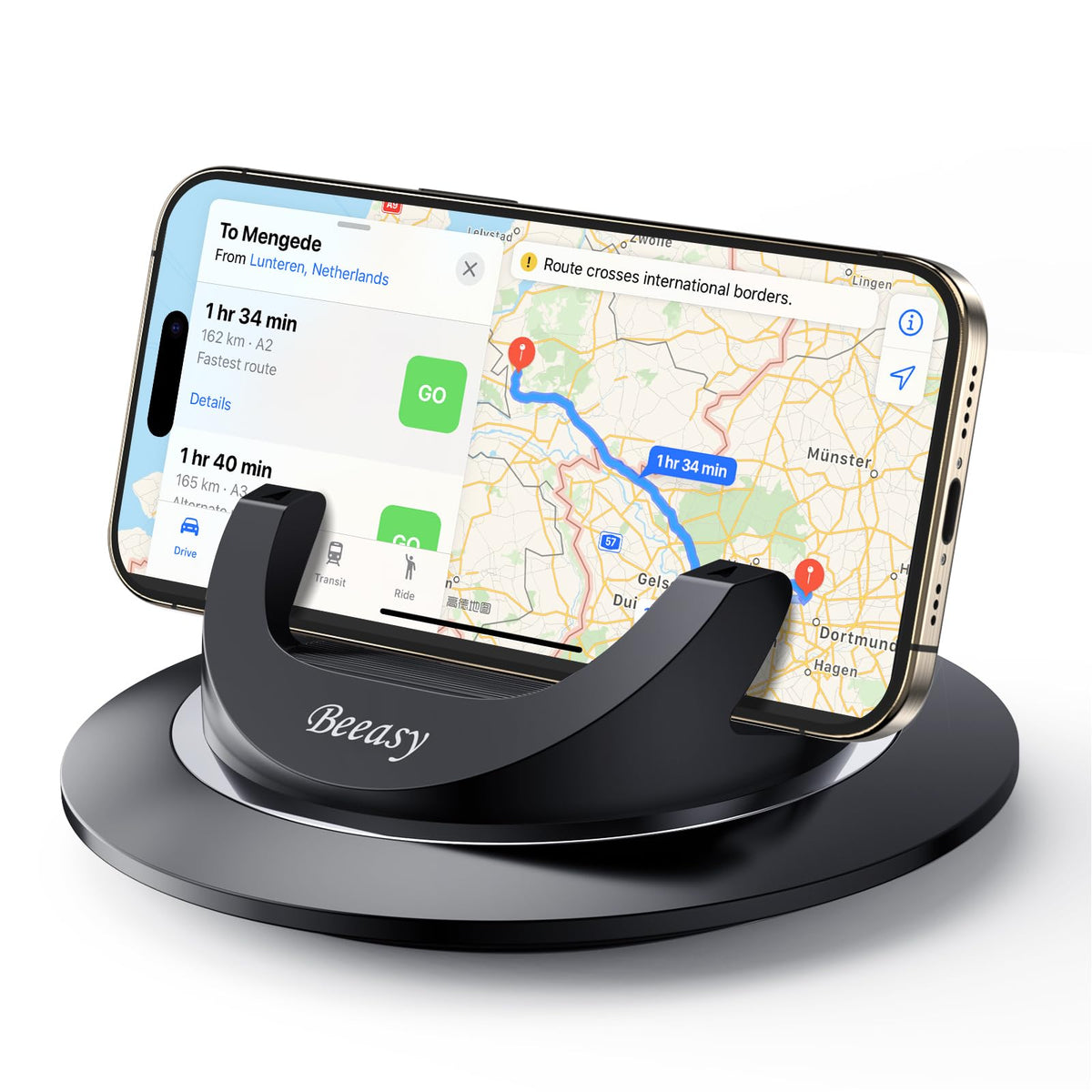 Beeasy Car Phone Holder Dashboard, Anti-Slip Silicone Phone Holder for Cars Universal, Dash Phone Mount for iPhone 17/16/15/14/13/12 Pro Max Samsung S26 S25 S24 S23 Ultra, Smartphones, GPS Devices