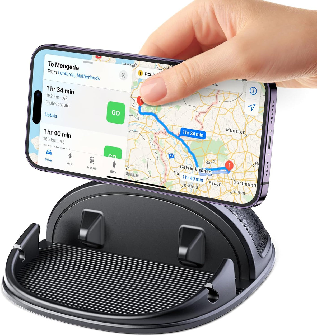 Beeasy Car Phone Holder Dashboard, Anti-Slip Silicone Phone Holder for Cars Universal, Dash Phone Mount for iPhone 17/16/15/14/13/12 Pro Max Samsung S26 S25 S24 S23 Ultra, Smartphones, GPS Devices